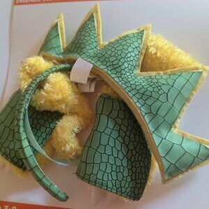 NWT Kids Green Yellow Dino Dinosaur Halloween Costume Headband Gloves Michael's